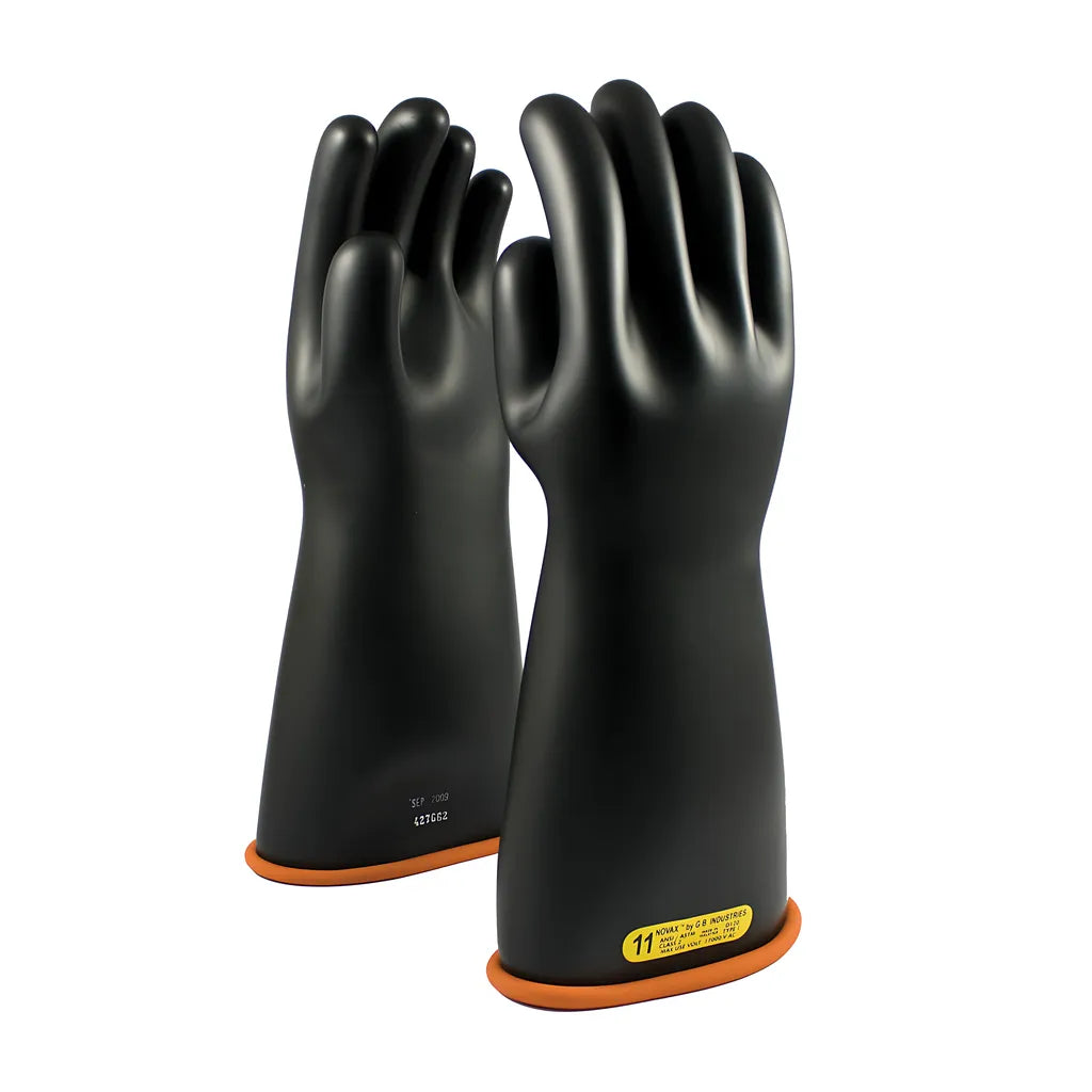 Novax 155-2-16/10 Class 2 Rubber Insulating Glove With Straight Cuff - 16" 155-2-1610-9108