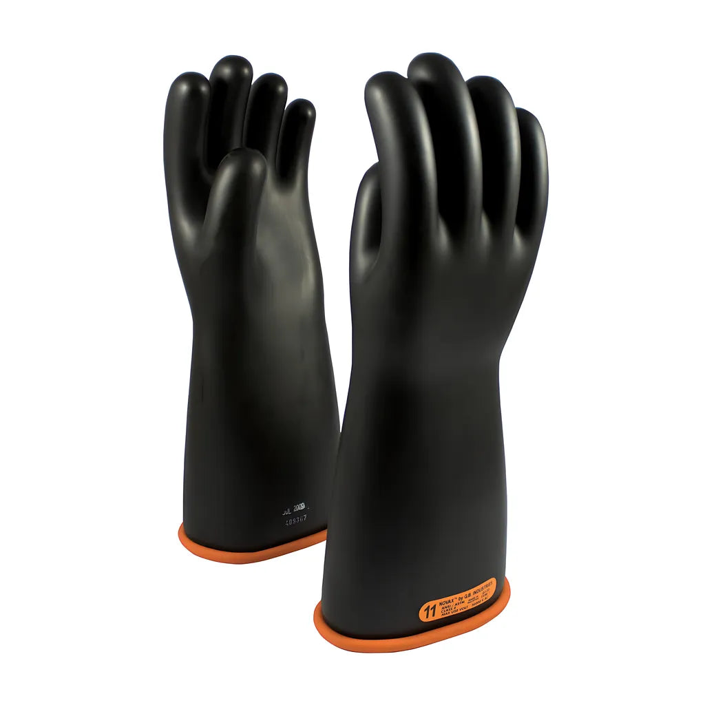 Novax 155-4-16/10 Class 4 Rubber Insulating Glove With Straight Cuff - 16" 155-4-1610-9135