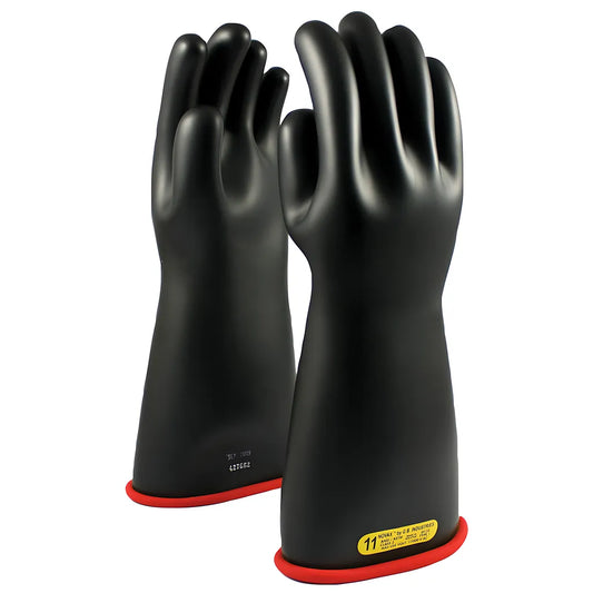 Novax 156-2-16/10.5 Class 2 Rubber Insulating Glove With Straight Cuff - 16" 156-2-1610.5-9168