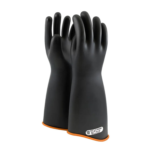 Novax 158-1-18/10 Class 1 Rubber Insulating Glove With Contour Cuff - 18" 158-1-1810-9170