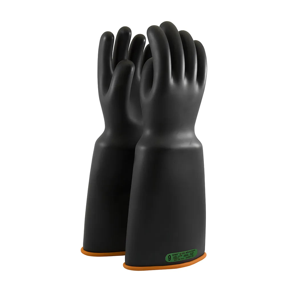 Novax 159-3-18/11 Class 3 Rubber Insulating Glove With Bell Cuff - 18" 159-3-1811-9227