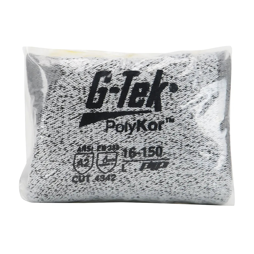 G-Tek 16-150V/S Seamless Knit Polykor Blended Glove With Polyurethane Coated Flat Grip On Palm & Fingers - Vend-Ready 16-150VS-9304