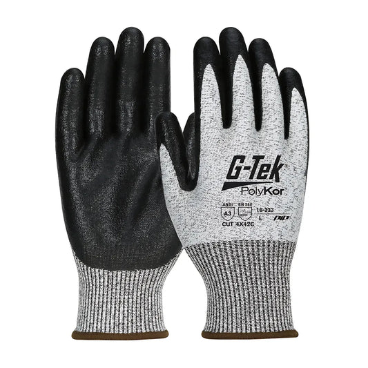 G-Tek 16-333/Xl Seamless Knit Polykor Blended Glove With Nitrile Coated Microsurface Grip On Palm & Fingers 16-333XL-9413