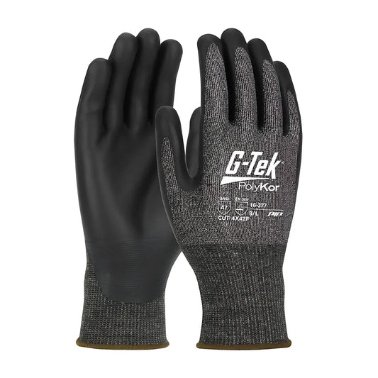 G-Tek 16-377/S Seamless Knit Polykor X7 Blended Glove With Neofoam Coated Palm & Fingers - Touchscreen Compatible 16-377S-9483