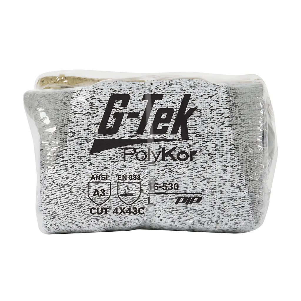 G-Tek 16-530V/S Seamless Knit Polykor Blended Glove With Polyurethane Coated Flat Grip On Palm & Fingers - Vend-Ready 16-530VS-9517