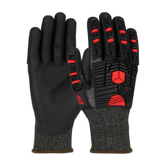 G-Tek 16-Mp785/Xl Seamless Knit Polykor X7 Blended Glove With Impact Protection And Neofoam Coated Palm & Fingers 16-MP785XL-9688