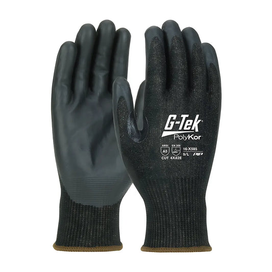 G-Tek 16-X585/S Seamless Knit Polykor Xrystal Blended Glove With Neofoam Coated Palm & Fingers - Touchscreen Compatible 16-X585S-9723