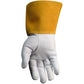 Caiman 1600-3 Premium Goat Grain Tig Welder'S Glove With A 4" Gold Extended Cuff 1600-3-9247