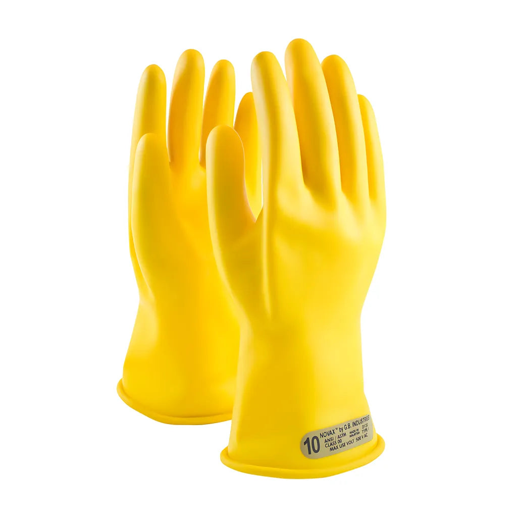 Novax 170-00-11/10 Class 00 Rubber Insulating Glove With Straight Cuff - 11" 170-00-1110-9733