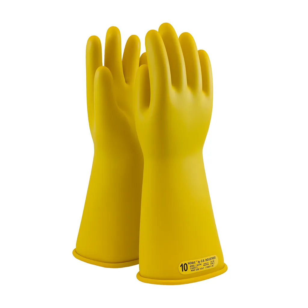 Novax 170-2-14/10 Class 2 Rubber Insulating Glove With Straight Cuff - 14" 170-2-1410-9761