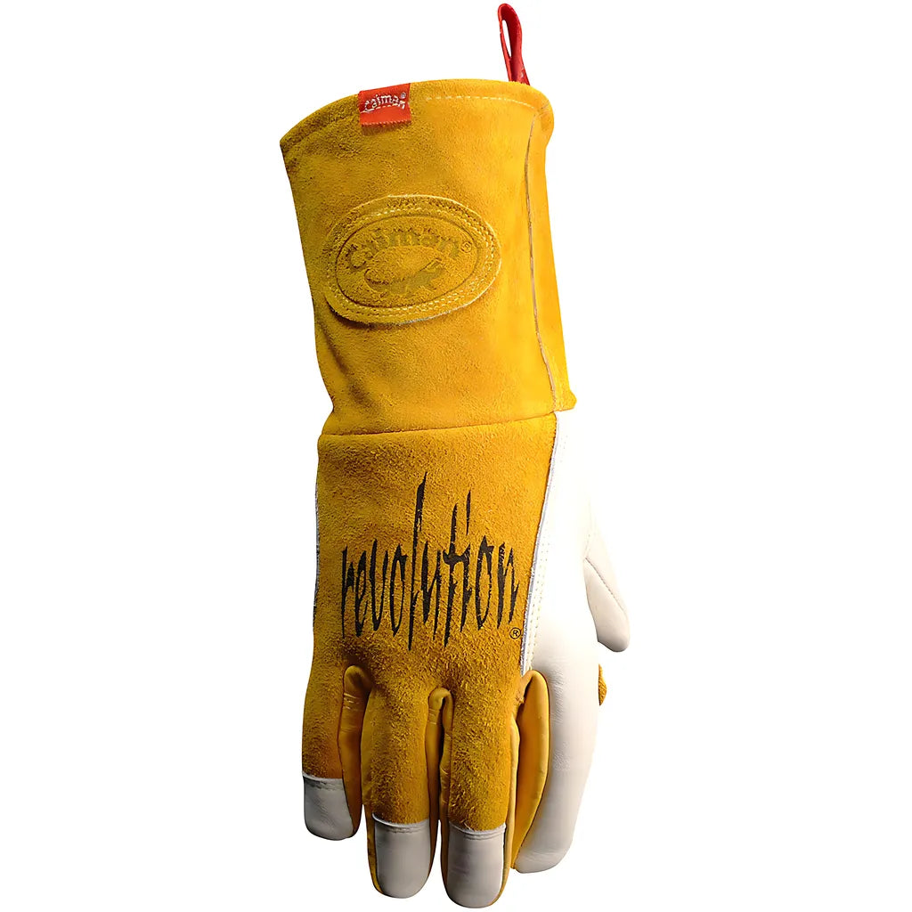 Caiman 1810-4 Premium Cow Grain Mig/Stick Welder'S Glove With Two-Layer Insulated Back 1810-4-9861