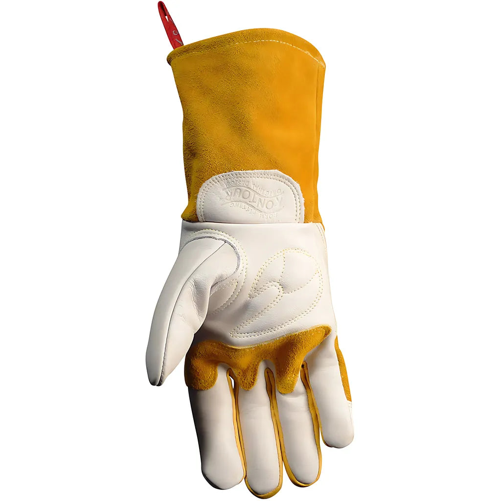 Caiman 1810-4 Premium Cow Grain Mig/Stick Welder'S Glove With Two-Layer Insulated Back 1810-4-9862