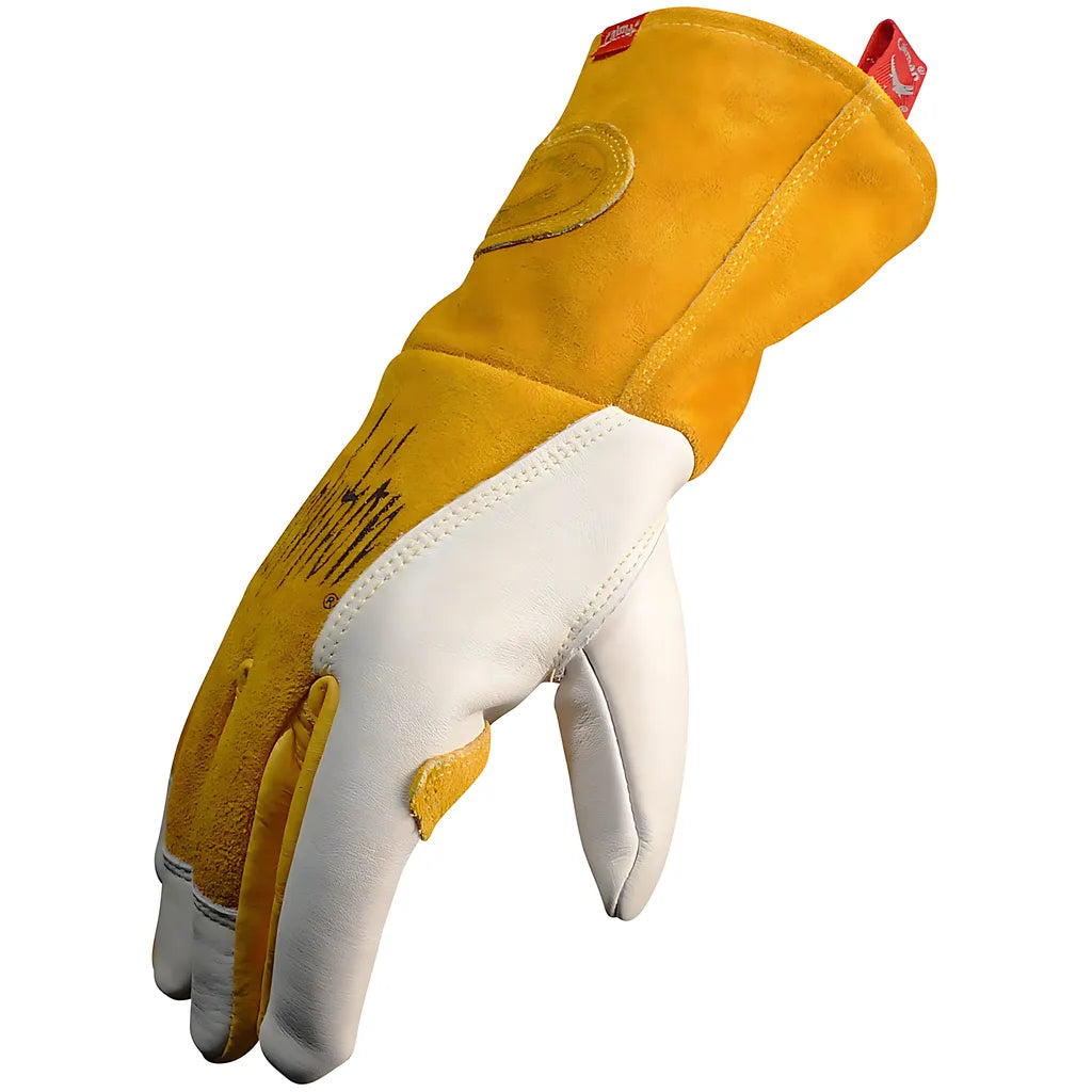 Caiman 1810-4 Premium Cow Grain Mig/Stick Welder'S Glove With Two-Layer Insulated Back 1810-4-9863