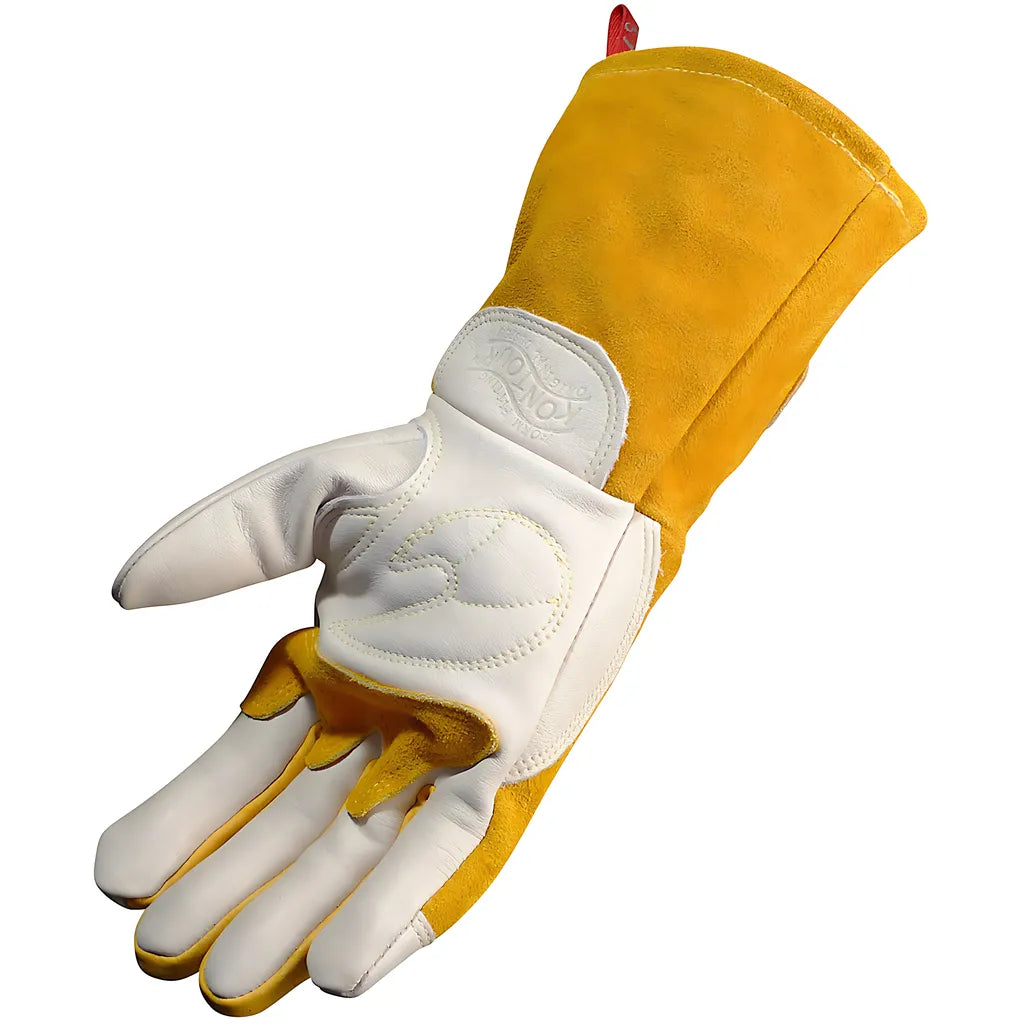 Caiman 1810-4 Premium Cow Grain Mig/Stick Welder'S Glove With Two-Layer Insulated Back 1810-4-9864