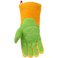 Caiman 1816-5 Premium Wasabi Green Split Deerskin Mig/Stick Welder'S Glove With Fr Foam/Fleece Insulation 1816-5-9898