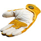 Caiman 1828-4 Premium Cow Grain Tig/Mig Welder'S Gloves With Split Cowhide Back - Hook & Loop Closure 1828-4-9906