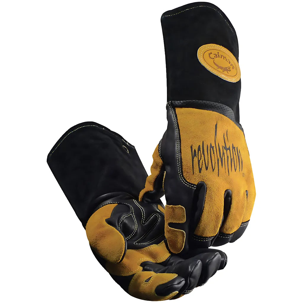 Caiman 1832-5 Premium Top Grain Cowhide Leather Mig/Stick Welder'S Glove With Fr Fleece Laminated Foam Insulation 1832-5-9920