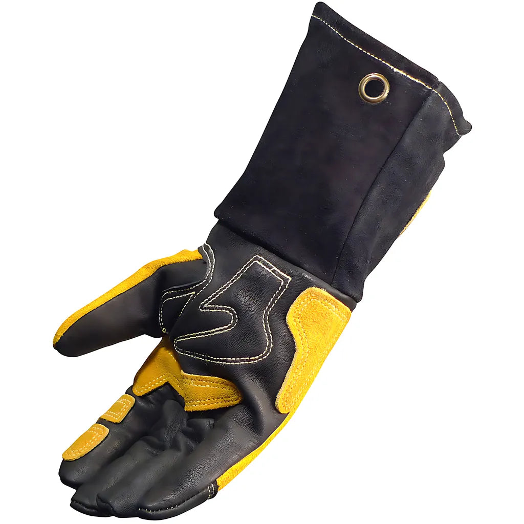 Caiman 1832-5 Premium Top Grain Cowhide Leather Mig/Stick Welder'S Glove With Fr Fleece Laminated Foam Insulation 1832-5-9924