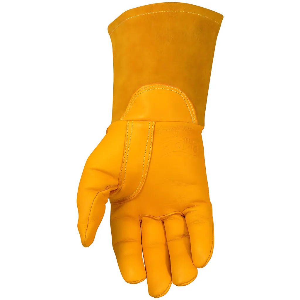 Caiman 1869-3 Premium Top Grain Goatskin Mig Welder'S Glove With Dupont Kevlar Stitching - Unlined 1869-3-9990