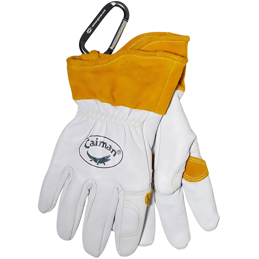 Caiman 1871-4 Premium Goat Grain Tig/Mig Welder'S Glove With Wool Insulated Back - Scalloped Cuff 1871-4-10022