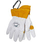 Caiman 1871-5 Premium Goat Grain Tig/Mig Welder'S Glove With Wool Insulated Back - Scalloped Cuff 1871-5-10038