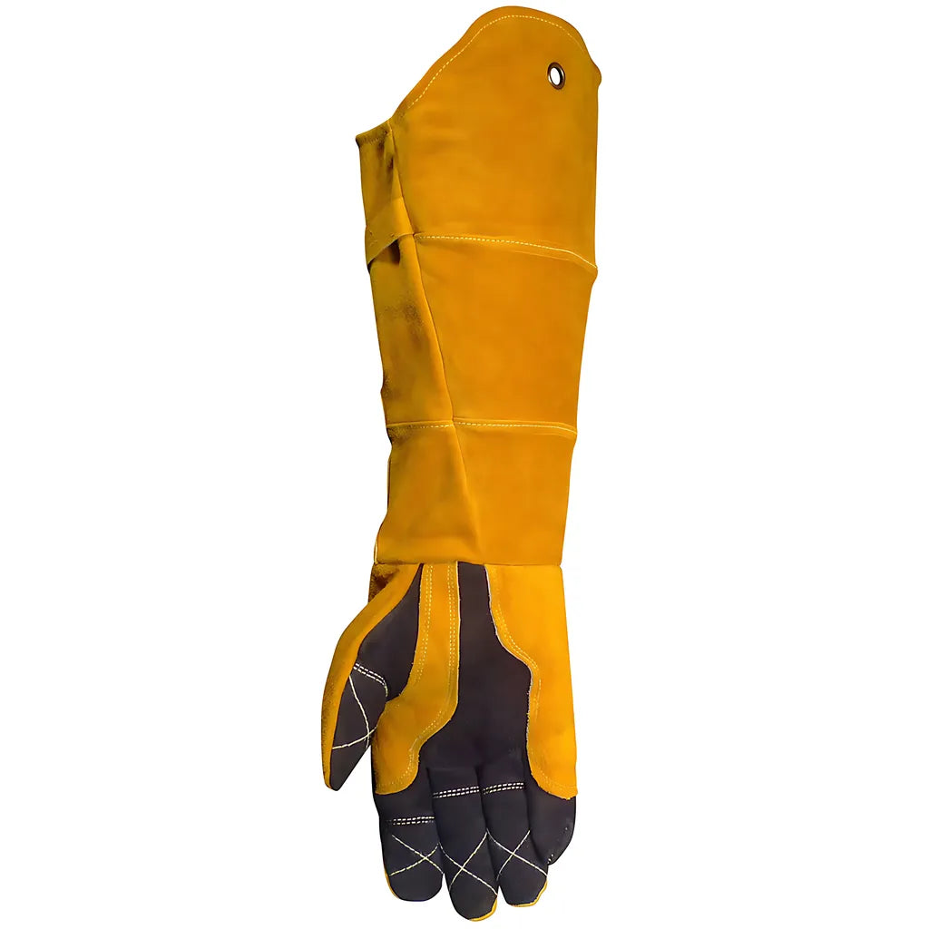 Caiman 1877-5 Premium Split Deerskin Mig/Stick Welder'S Glove With Fr Fleece Insulation And Para-Aramid Cut Liner 1877-5-10040