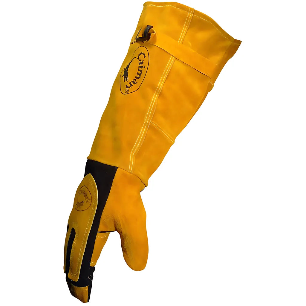 Caiman 1878-5 Premium Split Deerskin Mig/Stick Welder'S Glove With Fleece/Foam Insulation - 21" Length 1878-5-10045