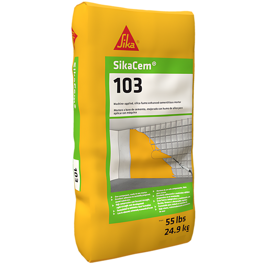 Sikacem 103 - 1-Component, Spray-Applied, Repair Mortar-Must Order In Full Pallets