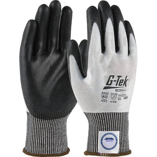 G-Tek 19-D324/Xxl Seamless Knit Dyneema Phoenix Blended Glove With Polyurethane Coated Flat Grip On Palm & Fingers 19-D324XXL-10161