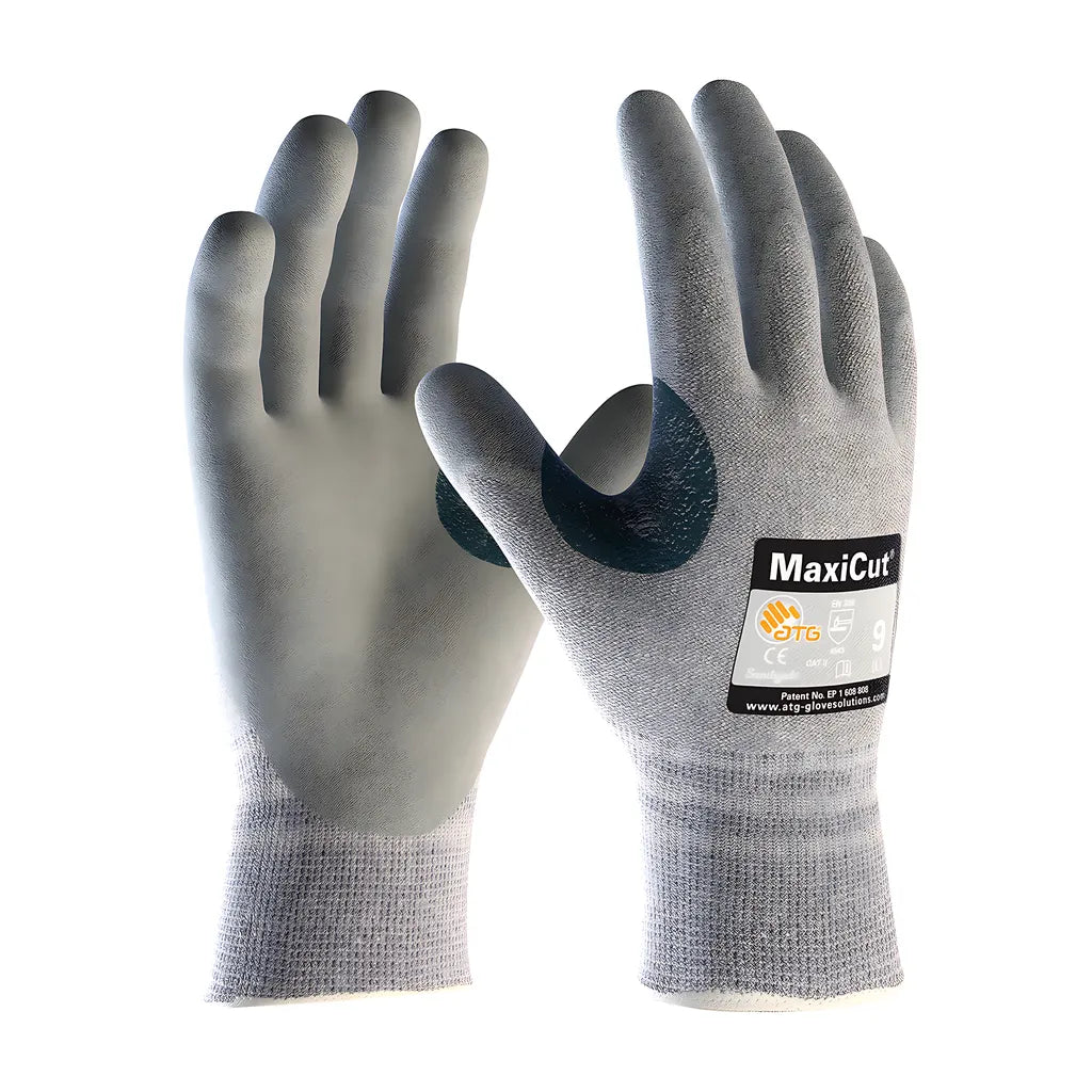 Atg 19-D470/M Seamless Knit Dyneema / Engineered Yarn Glove With Nitrile Coated Microfoam Grip On Palm & Fingers 19-D470M-10218