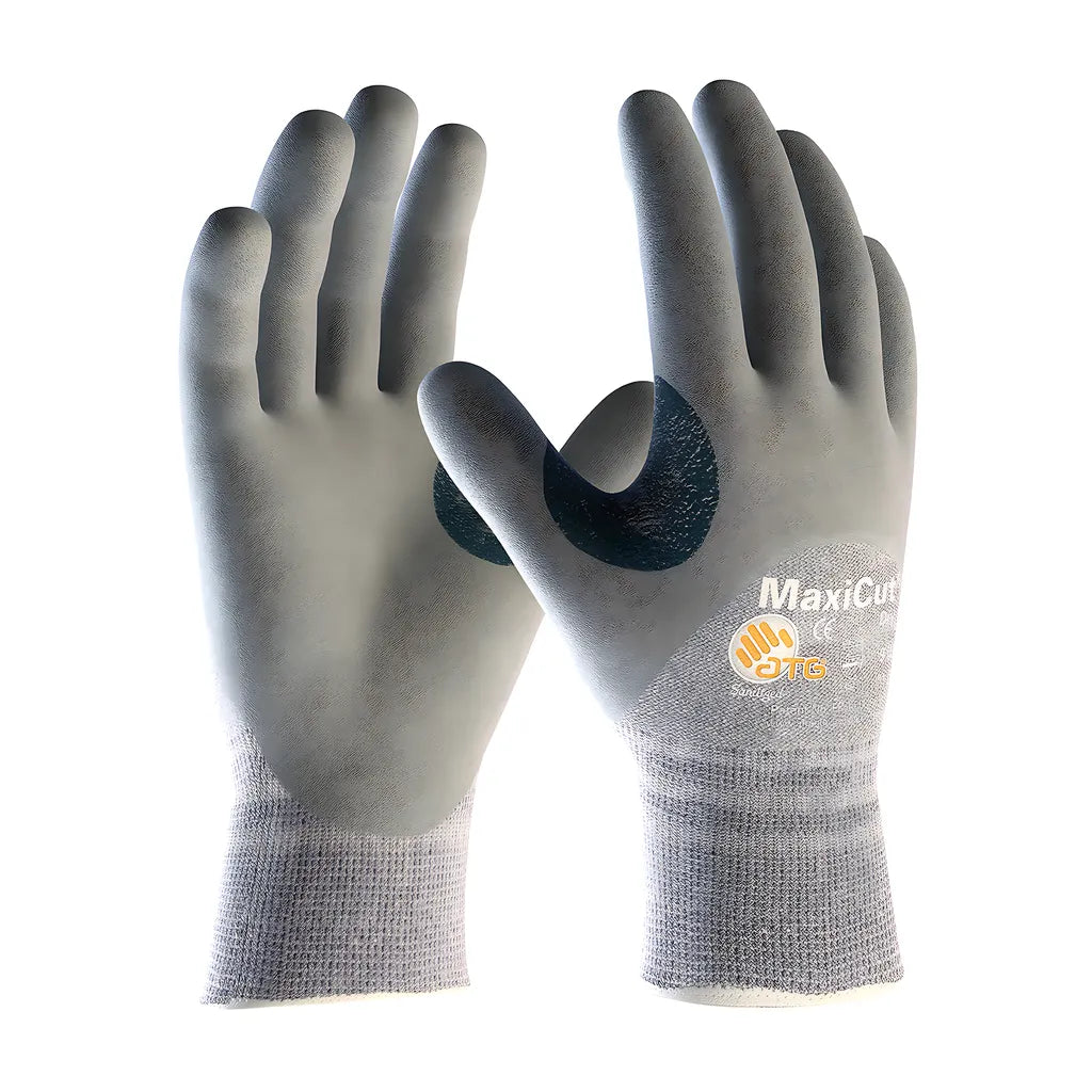 Atg 19-D475/L Seamless Knit Dyneema / Engineered Yarns Glove With Nitrile Coated Foam Grip On Palm, Fingers & Knuckles 19-D475L-10221