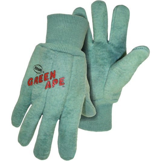 Boss 1BC0313J Premium Grade Chore Glove with Single Layer Palm, Single Layer Back and Nap-Out Finish - Knit Wrist