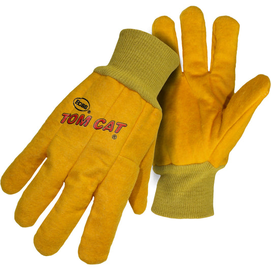 Boss 1BC0341 Premium Grade Chore Glove with Single Layer Palm, Single Layer Back and Nap-Out Finish - Knit Wrist