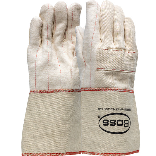 Boss 1BC40721 Heavy Weight Cotton Hot Mill Glove with Two-Layers of Rayon Lining - 30 oz