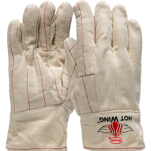 Boss 1BC42128AS Extra Heavy Weight Cotton Hotmill Glove with Felt Lining - Band Top