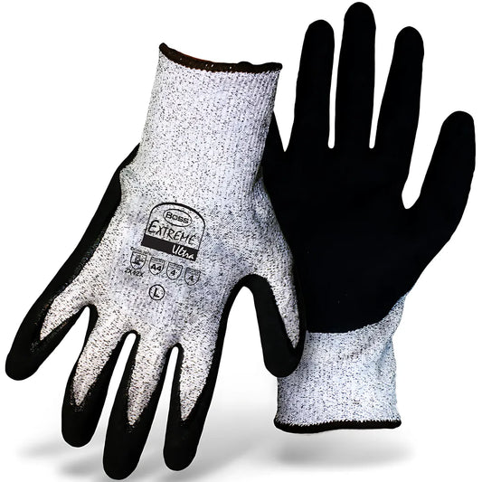 Boss 1Cf9004Pdx Seamless Knit Hppe Blended Glove With Double-Dipped Sandy Foam Nitirle Coated Palm & Fingertips 1CF9004PDX-10270