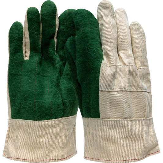 Boss 1JC3027 3-Ply Hot Mill Nap-Out Green Palm W Band Top Cuff Straight Thumb