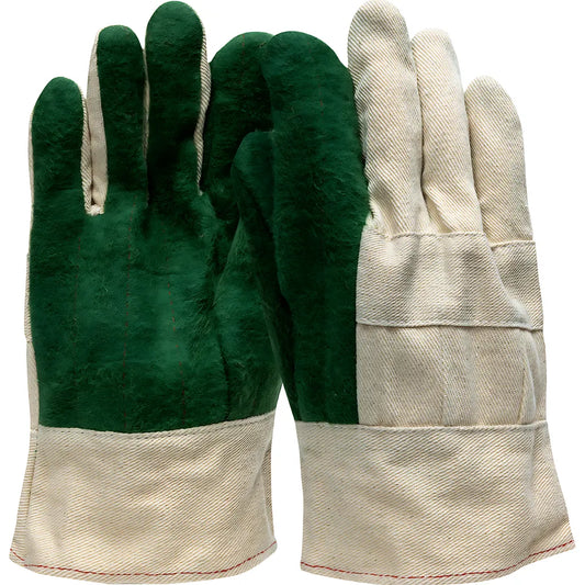 Boss 1Jc3027 3-Ply Hot Mill Nap-Out Green Palm W Band Top Cuff Straight Thumb 1JC3027-10285