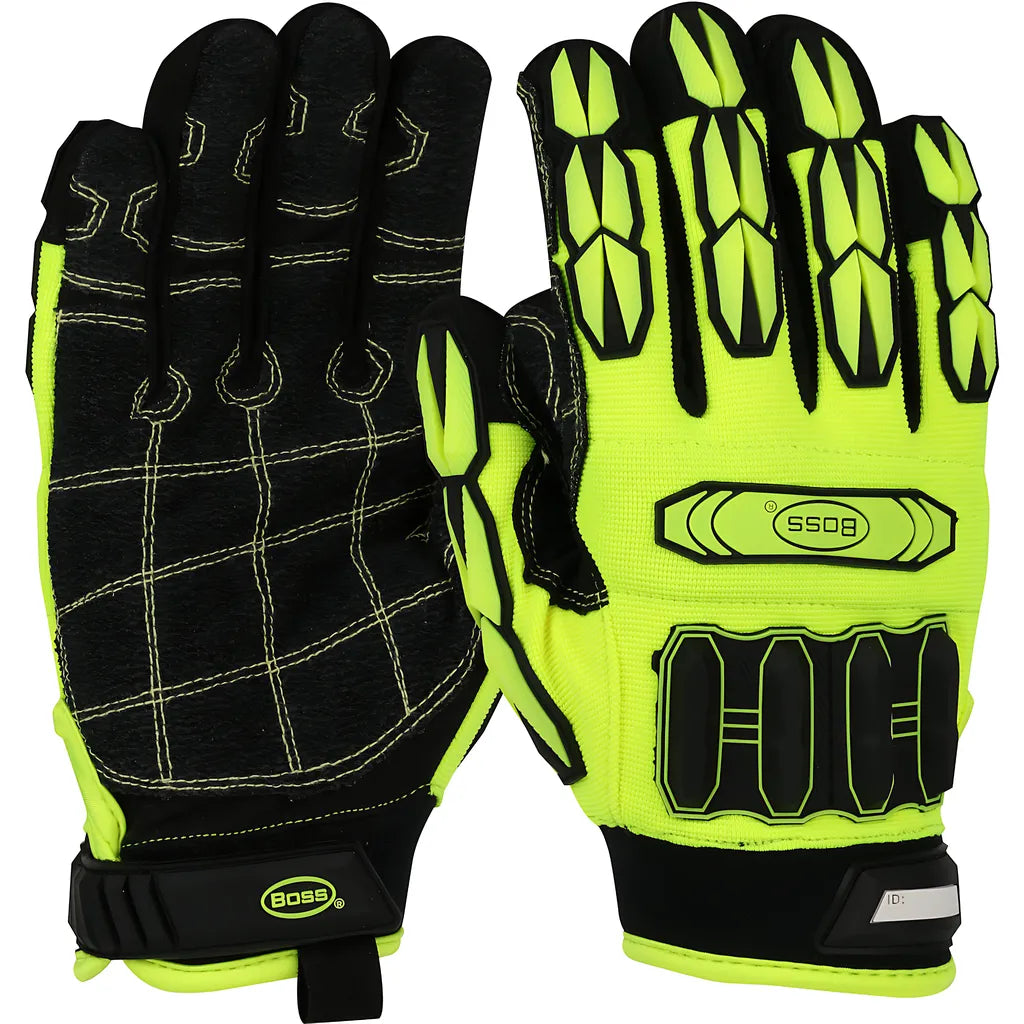 Boss 1Jm750Awm Synthetic Leather Palm With Fabric Back And Tpr Impact Protection - Adjustable Wrist 1JM750AWM-10331