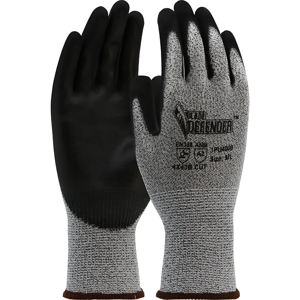 Boss 1Pu40002X Seamless Knit Polykor Blended Glove With Polyurethane Coated Flat Grip On Palm & Fingers 1PU40002X-10350