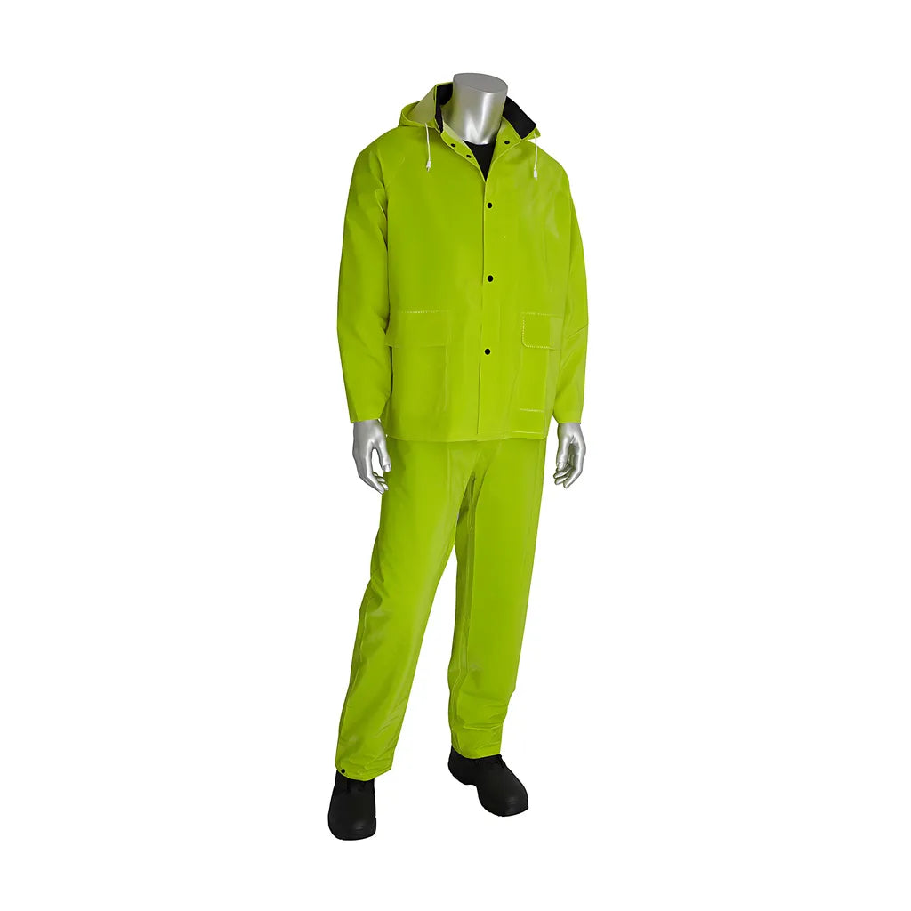 Falcon 201-355L Premium Hi-Vis Three-Piece Rainsuit - 0.35Mm 201-355L-10548