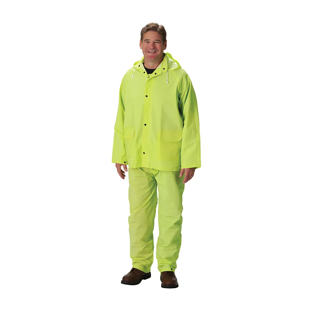 Falcon 201-355L Premium Hi-Vis Three-Piece Rainsuit - 0.35Mm 201-355L-10549