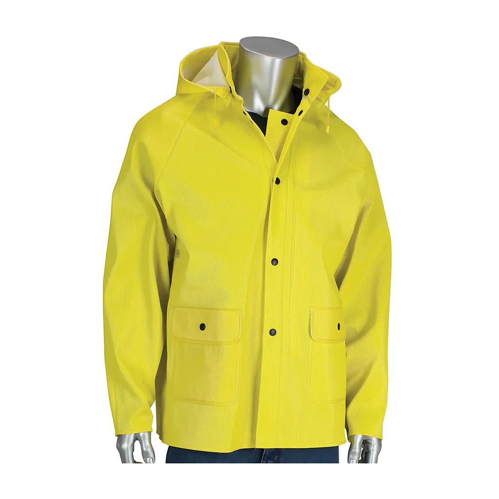 Falcon 201-650J/2X Ribbed Pvc Jacket With Hood - 0.65 Mm 201-650J2X-10714