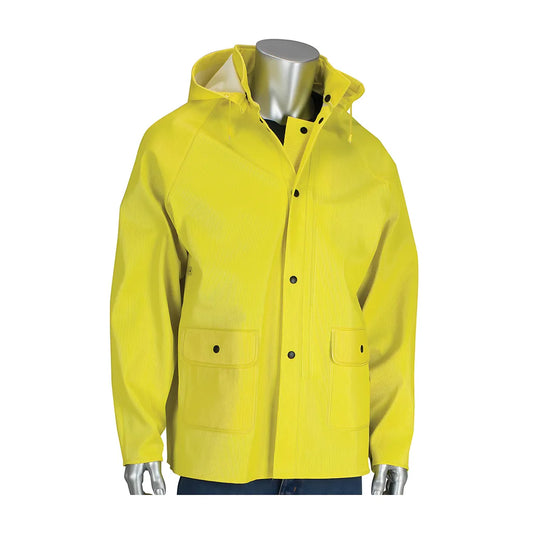 Falcon 201-650J/4X Ribbed Pvc Jacket With Hood - 0.65 Mm 201-650J4X-10717