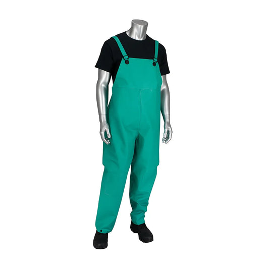 Falcon 205-420/2X Rainsuit .42mm PVC/Nylon/PVC, FR Treated, Jacket, Hood, Overall, GRN