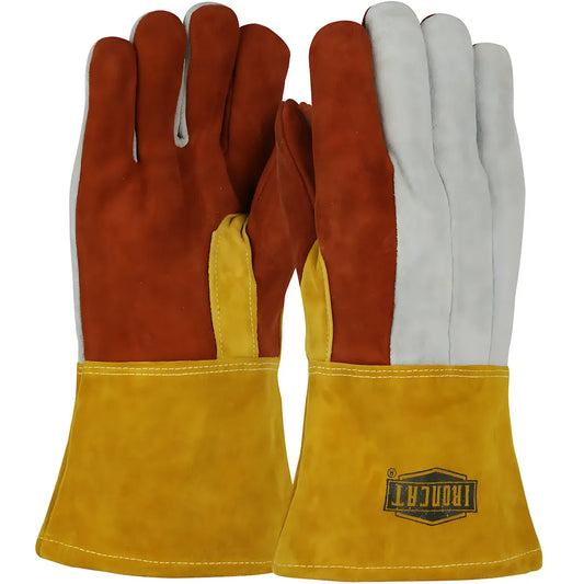 West Chester 2086Glf Premium Heavy Split Cowhide 14" Foundry Glove With Cotton Lining And Dupont Kevlar Stitching - Leather Gauntlet Cuff 2086GLF-10842