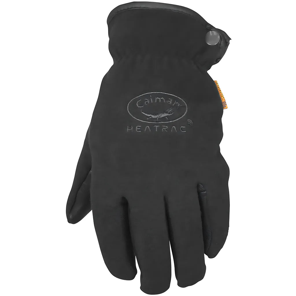 Caiman 2390-3 Goat Grain Leather Palm Glove With Fleece Back And Heatrac Insulation 2390-3-11072