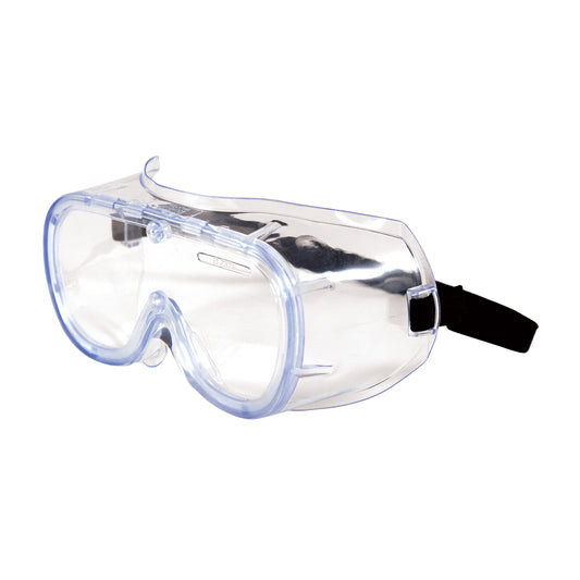 Bouton Optical 248-5290-300B Non-Vented Goggle with Clear Blue Body, Clear Lens and Anti-Scratch Coating