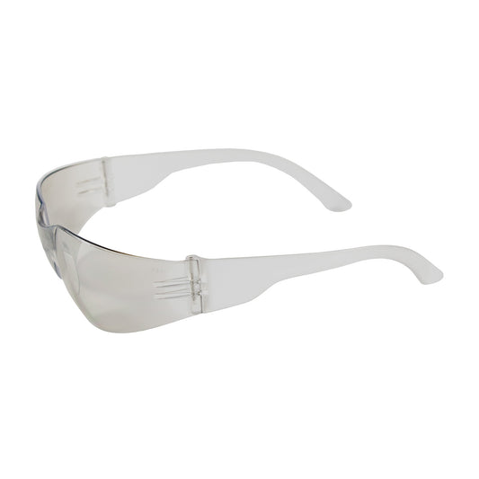 Bouton Optical 250-01-0902 Rimless Safety Glasses with Clear Temple, I/O Lens and Anti-Scratch Coating