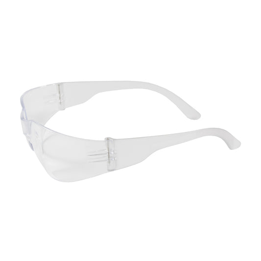 Bouton Optical 250-01-0980 Rimless Safety Glasses with Clear Temple and Clear Lens